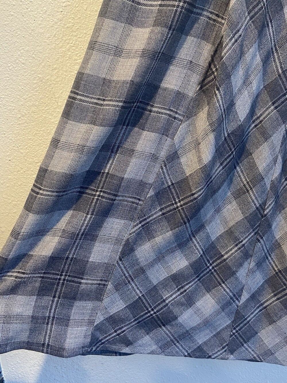 Sundance Womens Cap Sleeve a Line Dress Gray Plaid Dress - Picture 5 of 16